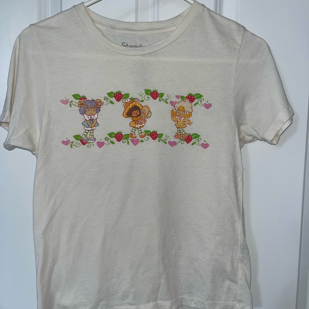 PacSun Cream Short Sleeve Tee with Cartoon Graphic